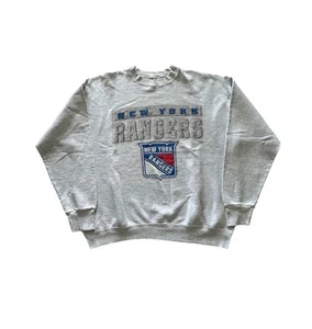 Vintage 90s Fruit Of The Look New York Rangers NHL Crewneck Sweatshirt Size XL - Picture 1 of 6
