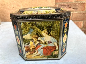 VINTAGE BLECHDOSE TEEDOSE oder KEKS-/SCHMUCKDOSE um 1930 - Bild 1 von 13
