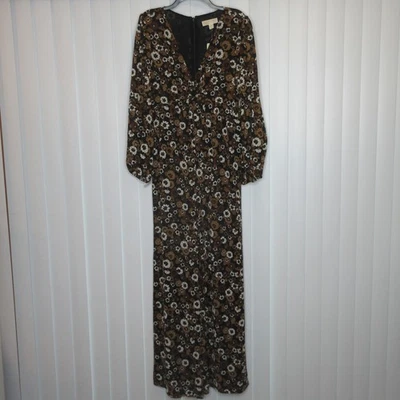 Nuevo con etiquetas Mono Michael Kors Para Mujer Estampado Floral Georgette Cuello en V L B74 Foto 1 de 4