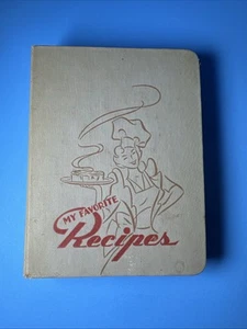 VTG 1949 My Favorite Recipes-Homemaker's Binder w/Recipes Handwritten - Picture 1 of 12