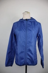 LONSDALE KWAY WOMEN'S JACKET SIZE M WOMEN WATERPROOF CASUAL JACKET VINTAGE BLUE - Picture 1 of 8
