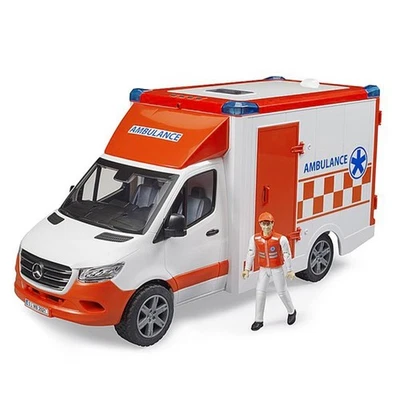 1/16 Mercedes-Benz Sprinter Ambulance with Driver by Bruder 02676 - Image 1 of 4