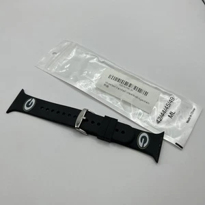 NEW Green Bay Packers Apple Watch Band 42/44/45/49 NFL Football Black Size M/L - Picture 1 of 13