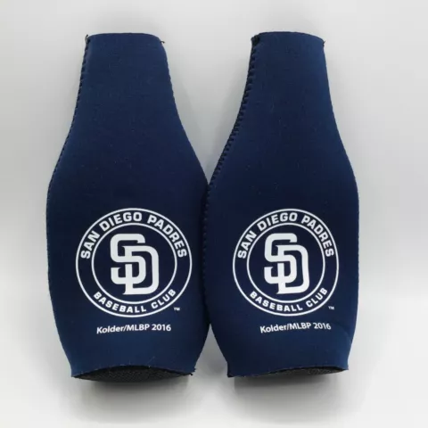 PADRES San Diego Bottle Holder MLB Coozie Koozie Neoprene Beer Blue White SD Cover