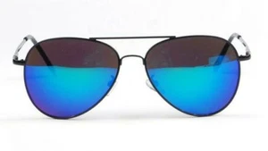 Full Mirror Aviator Retro Classic Mens Womens Spring Hinge Sunnies Sunglasses - Picture 1 of 18