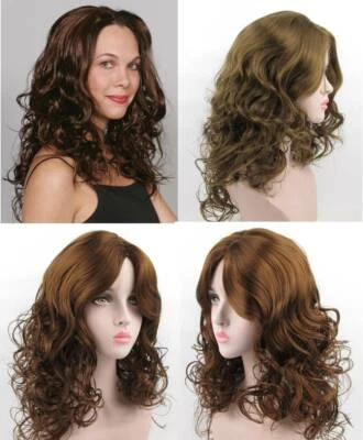 MUJERES CAPAS LARGAS GRANDES SUELTAS HINCHABLES RIZOS PELO RIZADO PELUCA PIEL TOP SIN FLEQUILLO GRACIA Foto 1 de 4