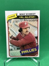 1980 Topps Baseball Mike Schmidt "All-Star"