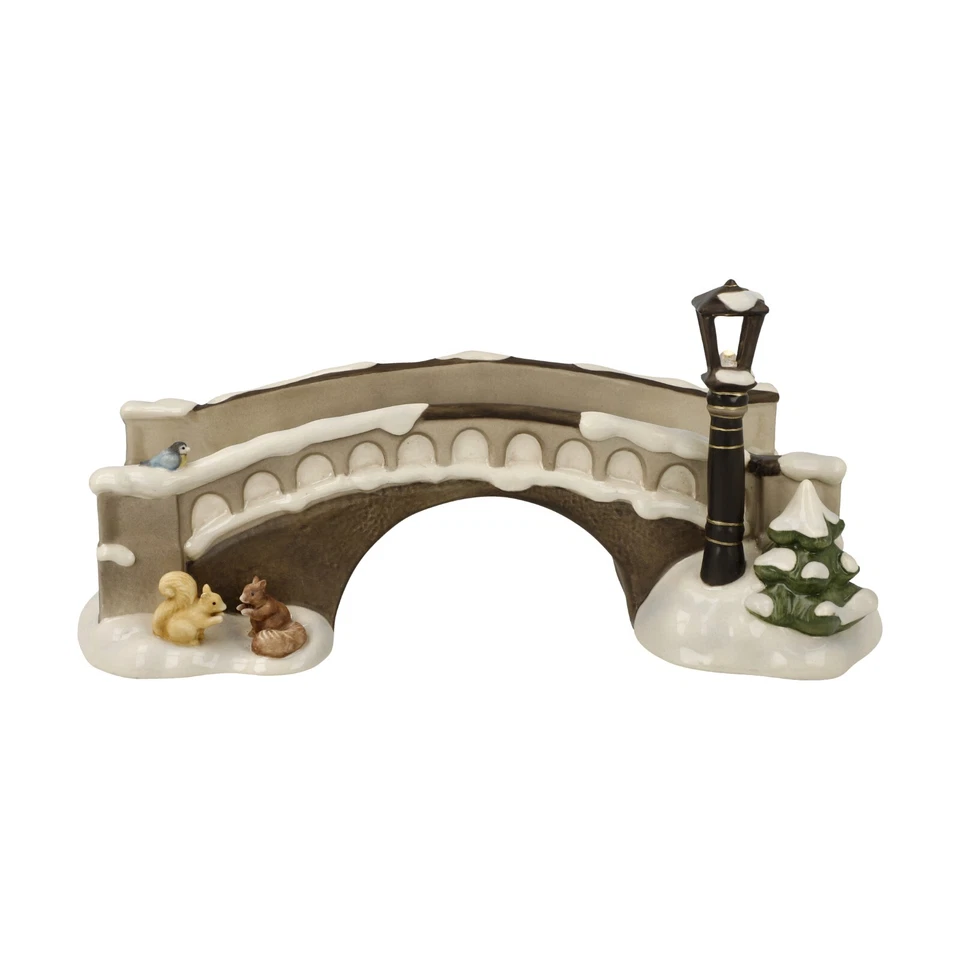 Goebel Figur Brücke zum Park mit LED-Beleuchtung Steingut 11.5 cm 66704661