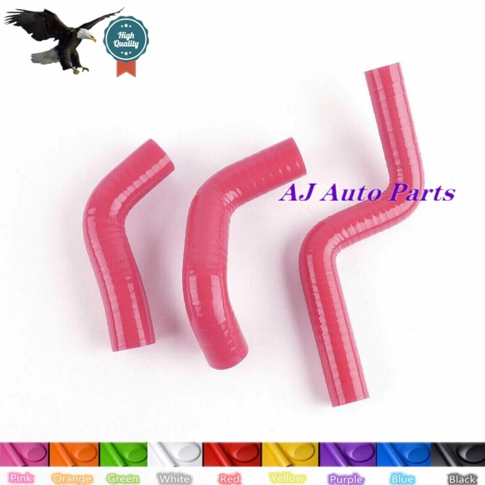 ROJO para KAWASAKI KX85 KX100 2014-2017 radiador de silicona refrigeración nuevos kits de manguera Foto 1 de 4