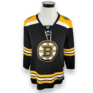Boston Bruins Jersey Women's Large Black Yellow White Blank NHL Hockey Fanatics