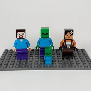 LEGO Minecraft Minifiguren - Steve, Zombie, Farmgirl & Mini Zombie (4) - Bild 1 von 4
