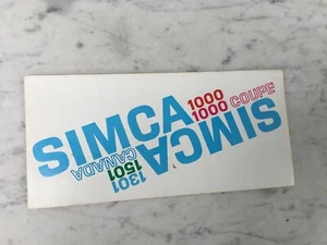 Brochure Simca 1000-1301-1501 Coupe Automobili 1970 - Picture 1 of 4