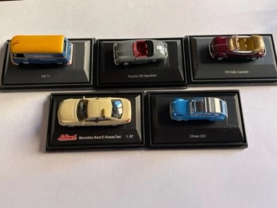 5 MODELLINI AUTO SCALA 1:87 MARCA SCHUCO  (VEDI DESCRIZIONE) - Immagine 1 di 4