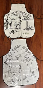 2 X Flair Australian Hand Made Aprons PVC Coated 1950s Vintage - Picture 1 of 13