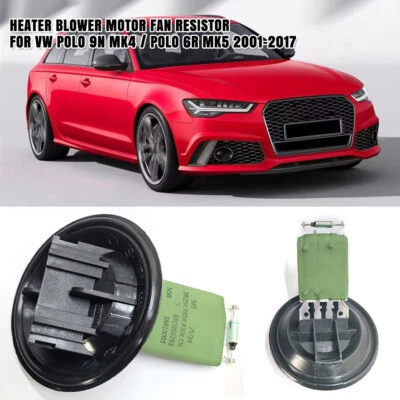 PER VW POLO 9N MK4 / POLO 6R MK5 2001-2017 RESISTENZA VENTOLA RADIATORE MOTORE - Immagine 1 di 4
