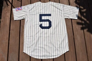 New! Joe DiMaggio New York Yankees Cream Pinstripe AL Baseball Jersey Adult XXXL - Picture 1 of 2