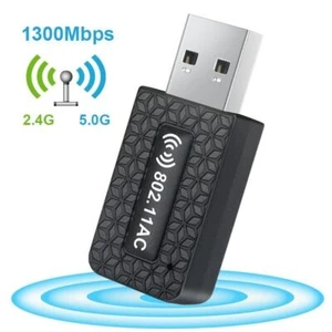 USB 3.0 WiFi Adapter for PC 2.4GHz/5GHz Wireless Network wifi Dongle 1300Mbps - Picture 1 of 10