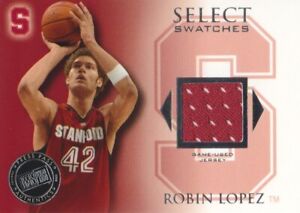 2008-09 Press Pass Legends Select Swatches #SSW-RL Robin Lopez Jersey Stanford