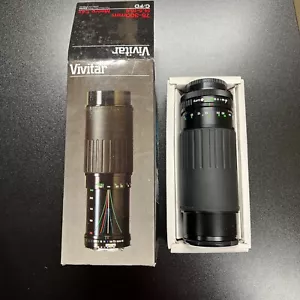 VIVITAR 75-300MM F4.5-5.6 CAMERA LENSES MACRO 1:4X | FREE SHIPPING | USED IN BOX - Picture 1 of 8