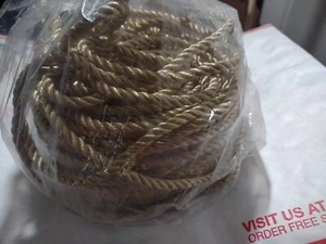 Corda artigianale oro decorativo per legare fiocchi natalizi decorativi NUOVA probabilmente 150' - Foto 1 di 5