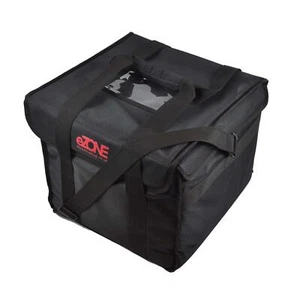 Bolsa de entrega de alimentos extra grande 18x18x14"" aislada negra para llevar pizza kebab - Imagen 1 de 4