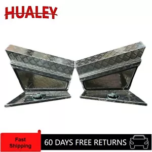 750mm Tapered UTE Toolbox | Marine Checker Aluminium Under Tray 4WD Slim - Picture 1 of 4
