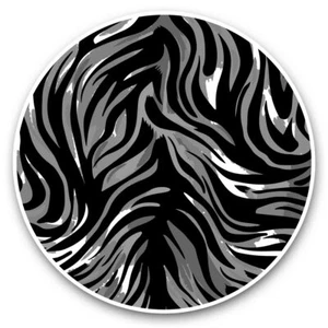 2 x Vinyl Stickers 30cm (bw) - Animal Print Zebra Tiger Africa  Wild  #43774 - Bild 1 von 8