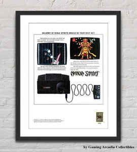 Ninja Spirit TurboGrafx-16 PC Engine Glossy Promo Ad Poster Unframed G3904 - Picture 1 of 6
