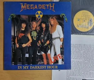 EX+ / MEGADETH - In My Darkest Hour / LIVE [ 1992 KOREA Orig 1st Vinyl ] Insert - Bild 1 von 4