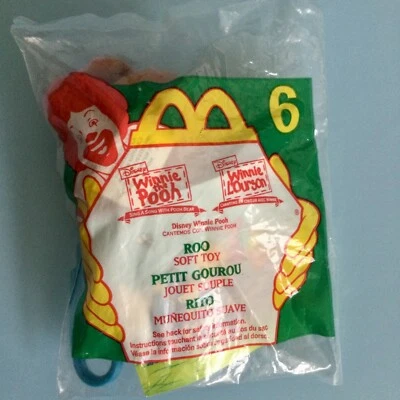 Vintage 90s McDonald’s Happy Meal Toy Winnie The Pooh #6 Roo 1999 Sealed - Image 1 of 3