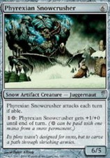 MTG magic cards 2x x2 Light Play, English Phyrexian Snowcrusher ColdSnap