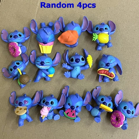 Random 4pcs Disney Stitch Feed Me Series Minis Figures Collectible Kids Gift Cover