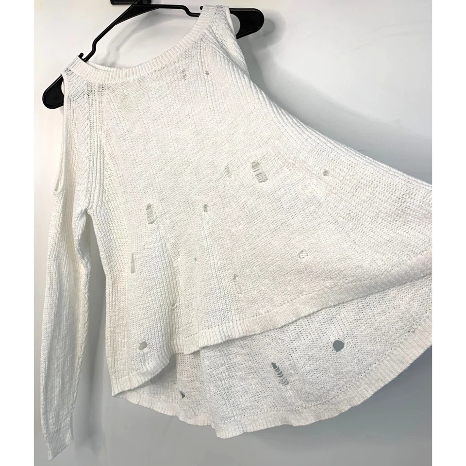 Suéter BP Latón Ciruela Blanco Envejecido Tejido Hombro Frío XS/S USADO EN EXCELENTE ESTADO 7417 Foto 1 de 4