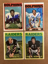 Jim Otto Signed 1972 Topps Football Card w/COA Auction for one Card
