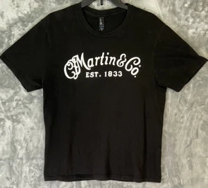 Very Important Tee Martin & Co. EST. 1833 Men's Black T-Shirt Medium Guitars - Picture 1 of 7