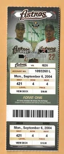 HOUSTON ASTROS V CINCINNATI REDS 6/09/2004 BOLETO COMPLETO/CLEMENS+PETTITTE - Imagen 1 de 1