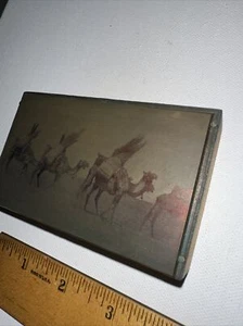 Printing Block “ Camels Walking Through Dessert”Copper Face Block. Nice Details - Picture 1 of 13