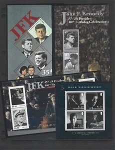 Nevis, Union Islands, Monserrat, Micronesia KENNEDY Sheets Group 2 pages VF-NH - Picture 1 of 2