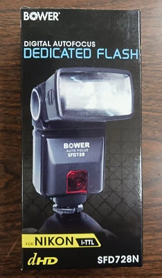 Vintage Bower SFD728N Autofocus TTL Flash for Nikon ***New In Box*** - Image 1 of 4
