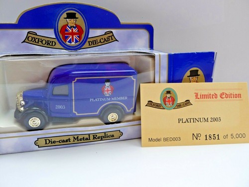 VANS Oxford Diecast BED003 Bedford O van membro Platinum 2003