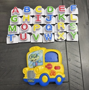 Leap Frog Fridge Phonics School Bus & 24 Letters Magnetic Alphabet 2014 - Picture 1 of 4