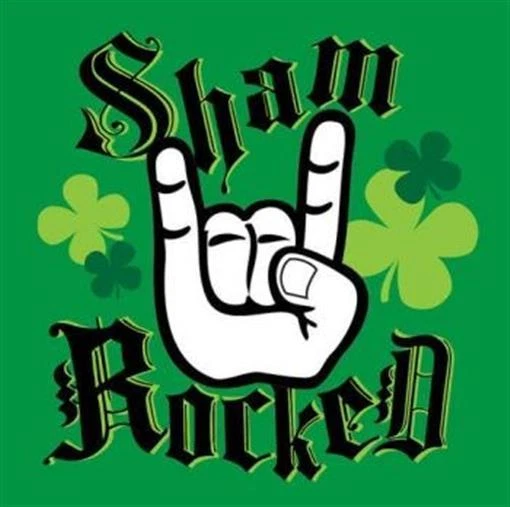 St Patrick's Day Sham Rocked Beverage Paper Napkins 18 Pack Party Tableware - Image 1 of 1