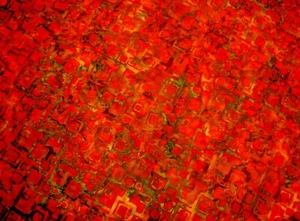 Blank Fabrics Sumatra 8065/033 Orange Hues Batik Cotton Fabric BTY - Picture 1 of 1