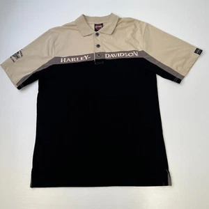 Harley Davidson Polo Men Medium Spell Out Utah Classic Ride Bike Moto Cycle Go - Picture 1 of 14