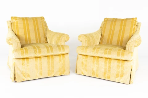 A. Rudin Contemporary Lounge Chairs - Pair Cover