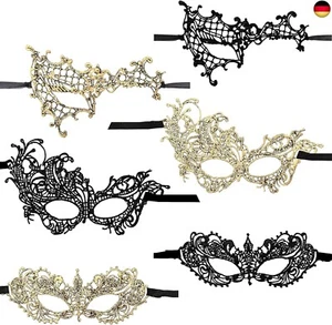 Lusofie Maskenball Maske Damen Karneval Maske 6 Stück Augenmaske Kostüm M - Bild 1 von 9