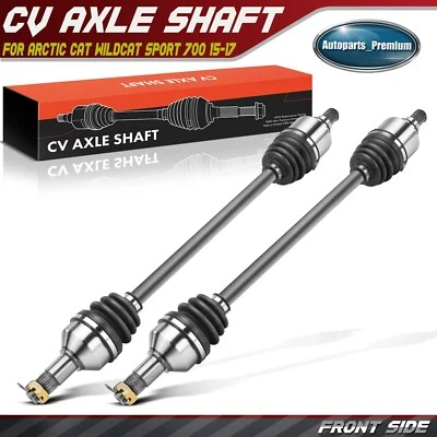 2x Front L&R CV Axle Assy for Arctic Cat Wildcat Sport 700 Textron Off Road 4x4 - Image 1 of 4