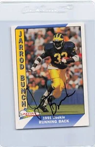 1991 Pacific #438 Jarrod Bunch Michigan Signed Auto *K6884 - Picture 1 of 2