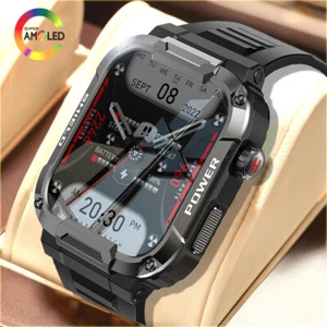Smart Watch Men Military Quality Outdoor Waterproof Anti Falling Anti Pressure - Picture 1 of 32