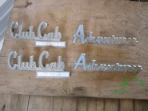 72-80 DODGE RAM TRUCK D100 CLUB CAB 100 ADVENTURER EMBLEMS OEM SET L@@K RARE - Picture 1 of 5